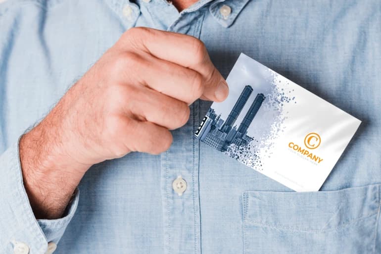 How to Make a Business Card Mockup for Free