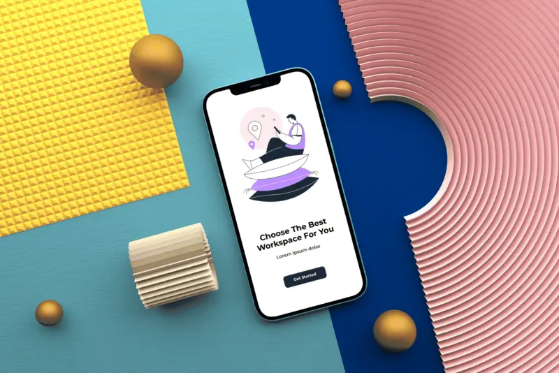 Example of a phone mockup