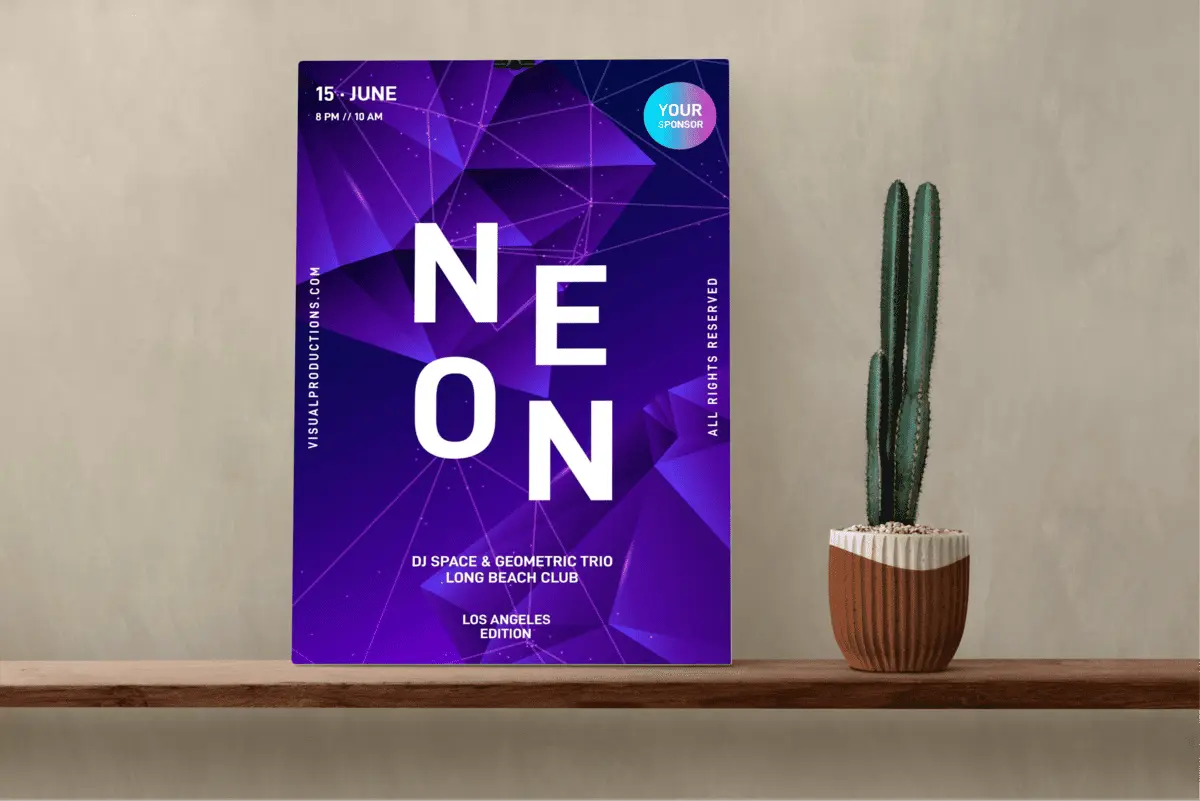 Poster mockup example